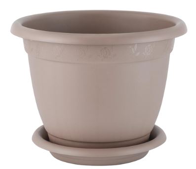 Горшок для цветов InGreen Aphrodite D 340 mm, 12,7л с подставкой №7, французский платан